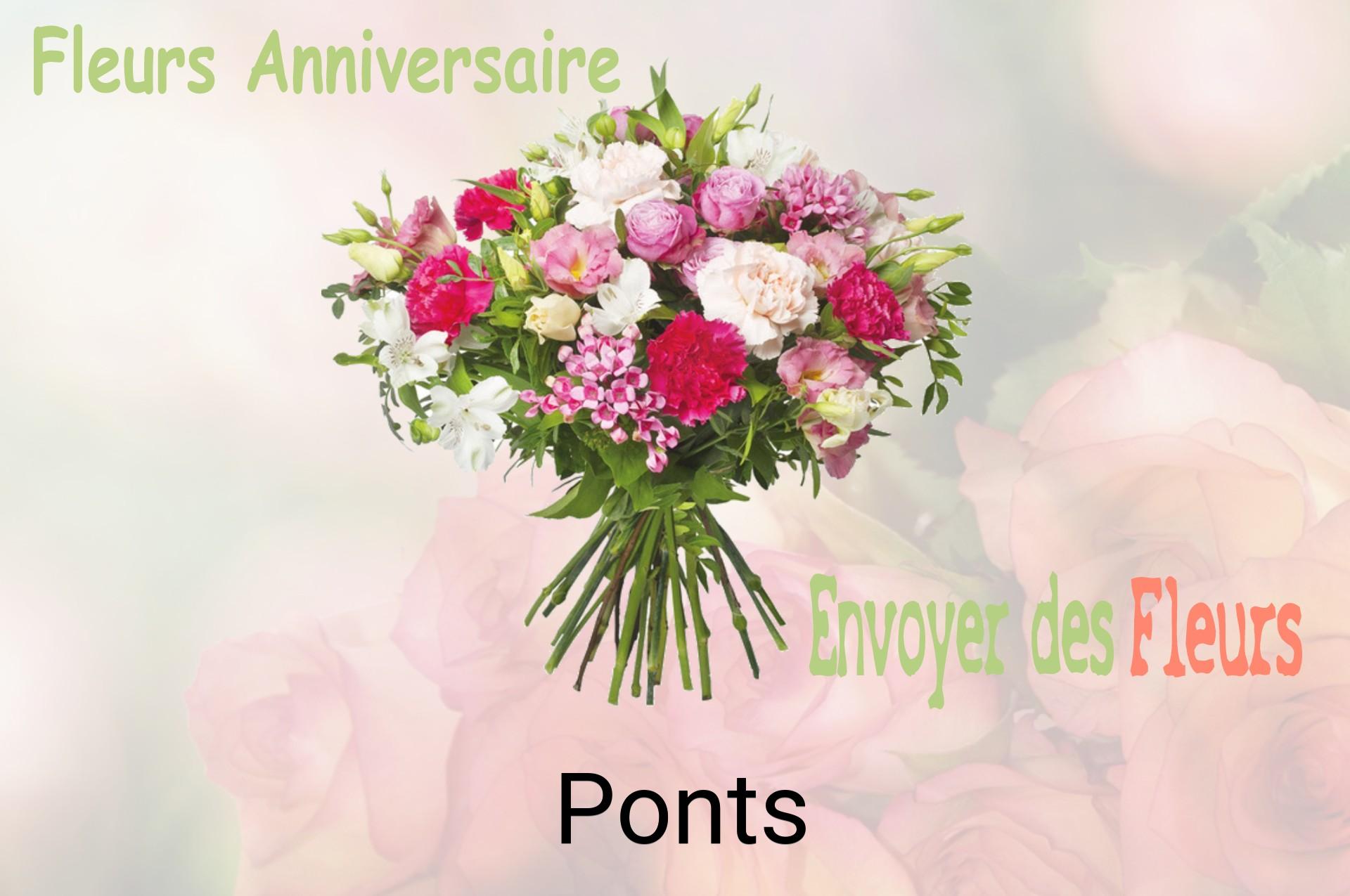 Bouquet de fleurs d’anniversaire livré à Ponts