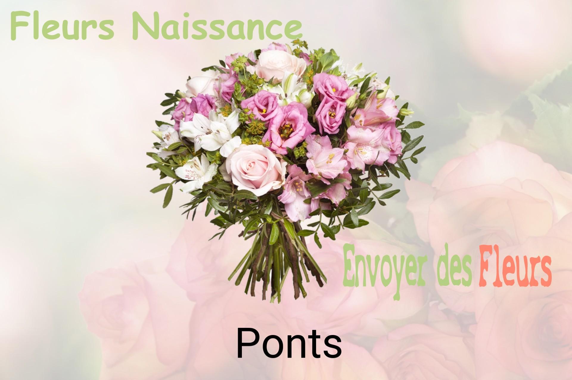 Bouquet de fleurs de naissance livré à Ponts